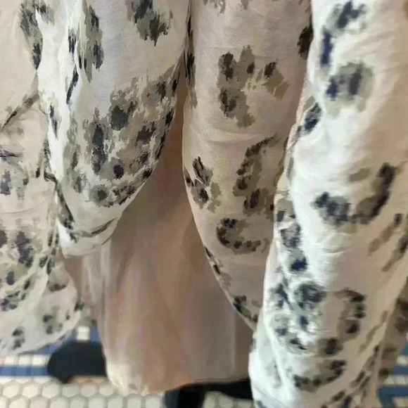 Elena Baldi | Tiered Silk Blend Animal Print Midi/Maxi Dress with Braided Straps - Picture 7 of 9